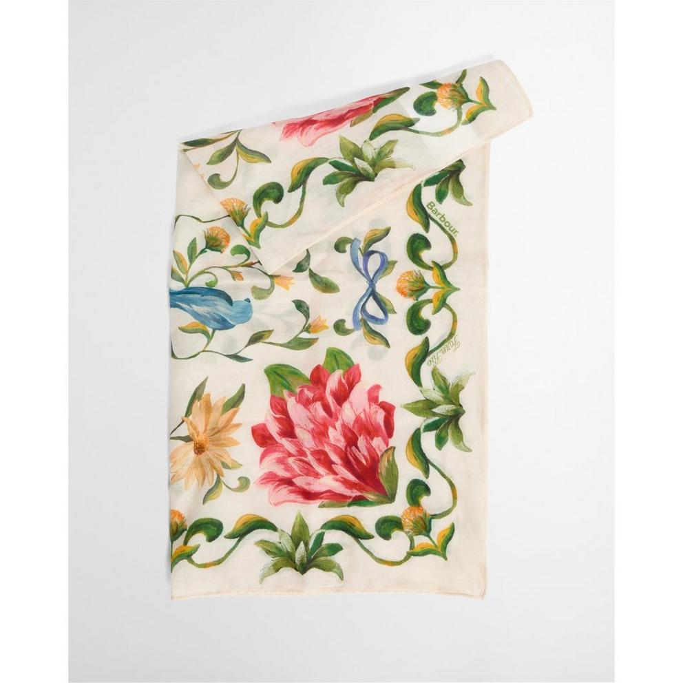 Barbour x Farm Rio Women's Silk Scarf