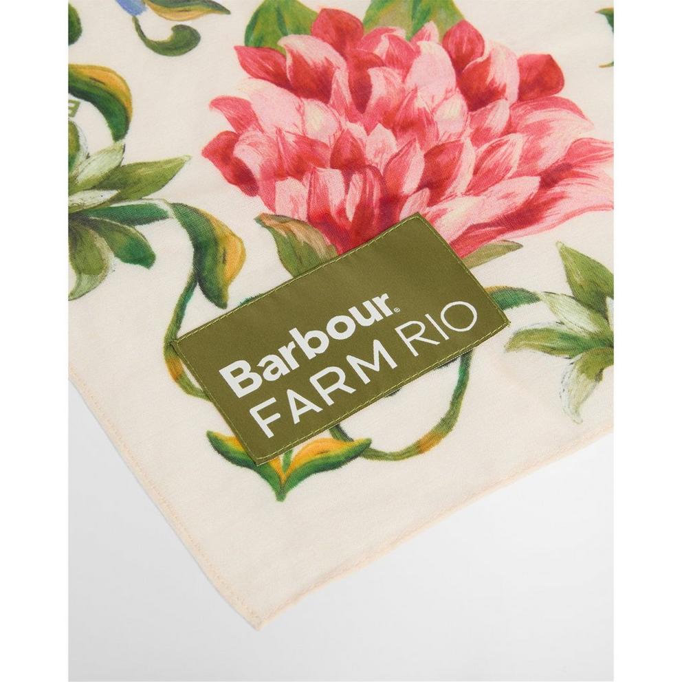 Barbour x Farm Rio Women's Silk Scarf