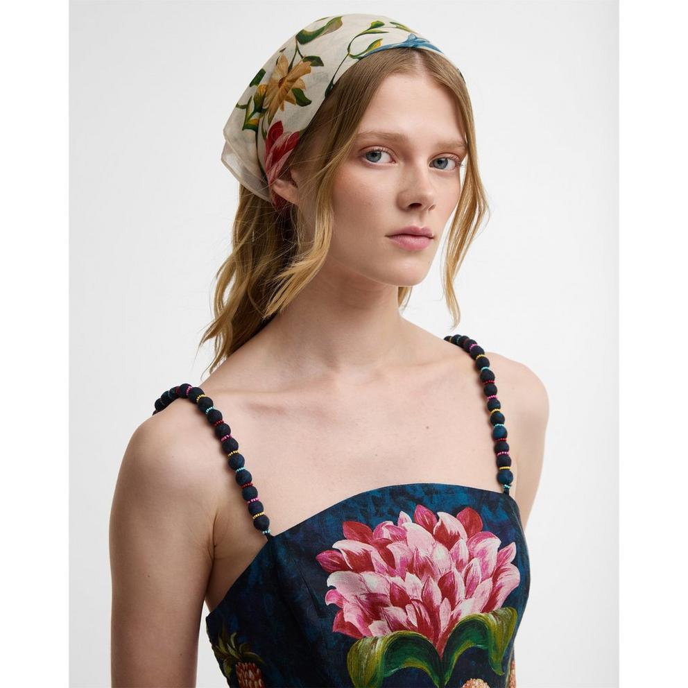 Barbour x Farm Rio Women's Silk Scarf
