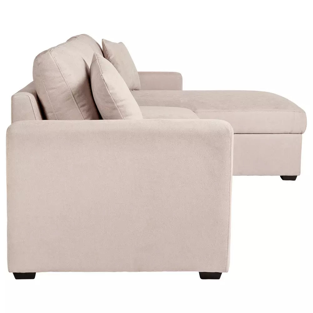 Habitat Reagan RH Storage Corner Chaise Sofa Bed - Natural