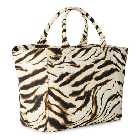 Ganni Women's XXL Shopper Zebra Tote Bag