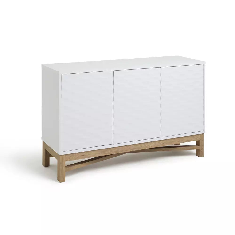 Habitat Zander Textured Large Sideboard - White