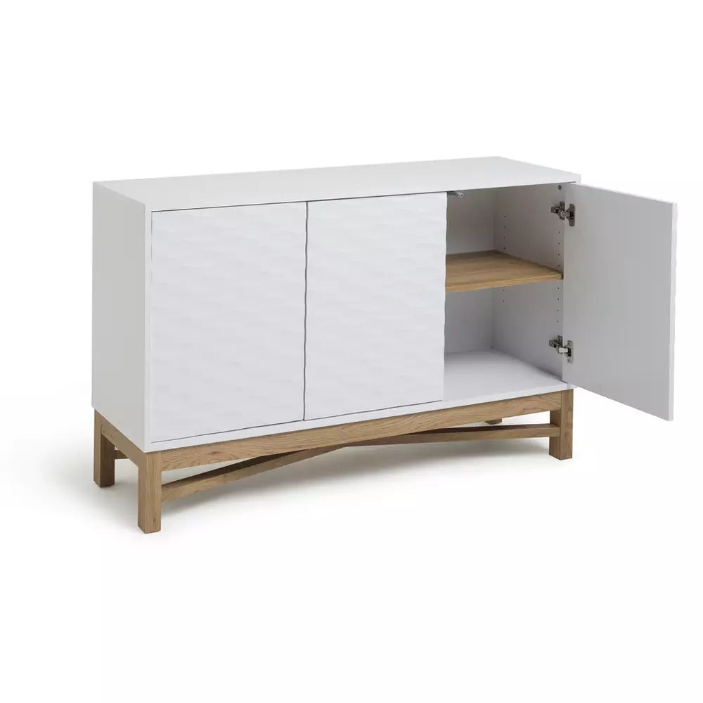 Habitat Zander Textured Large Sideboard - White