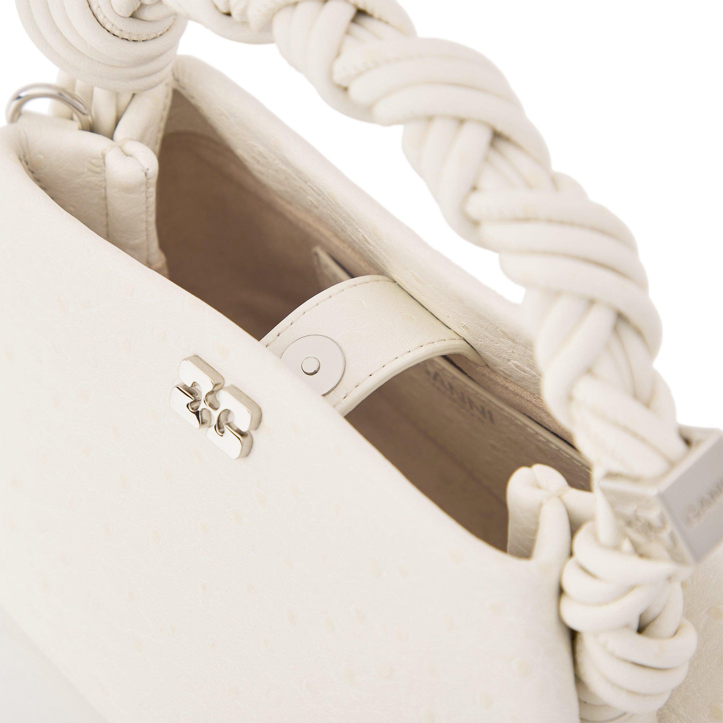 Ganni Women's Bou Mini Ostrich Bag