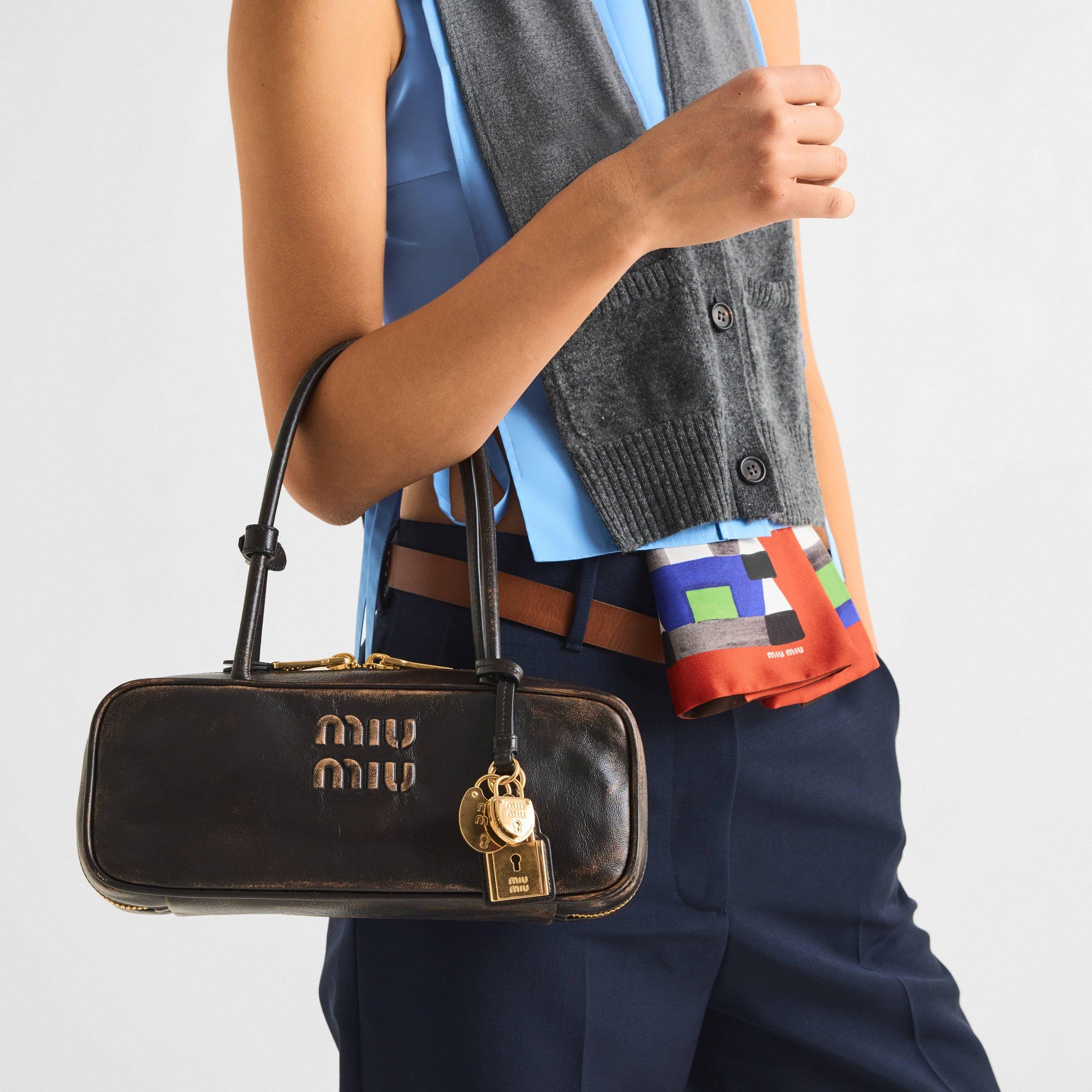 Miu Miu Women's Beau Nappa Top Handle Bag