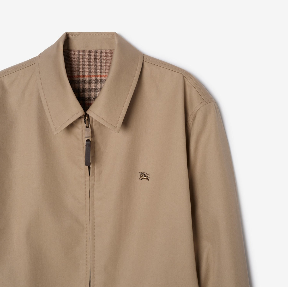 Reversible Tropical Gabardine Bloomsbury Harrington Jacket