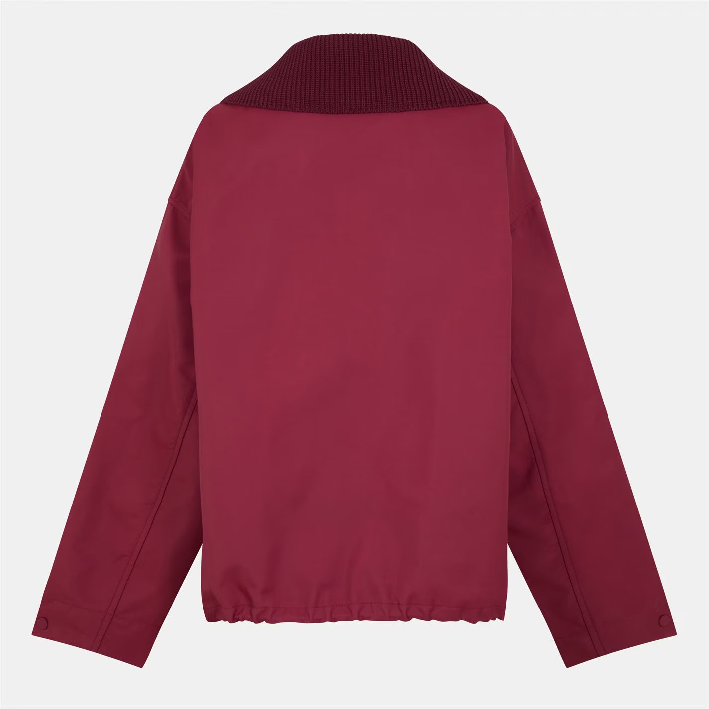 Women's Techno Garbardine Caban Point Collar Long Sleeve Mid-Length Oversized Fit Rain Anorak