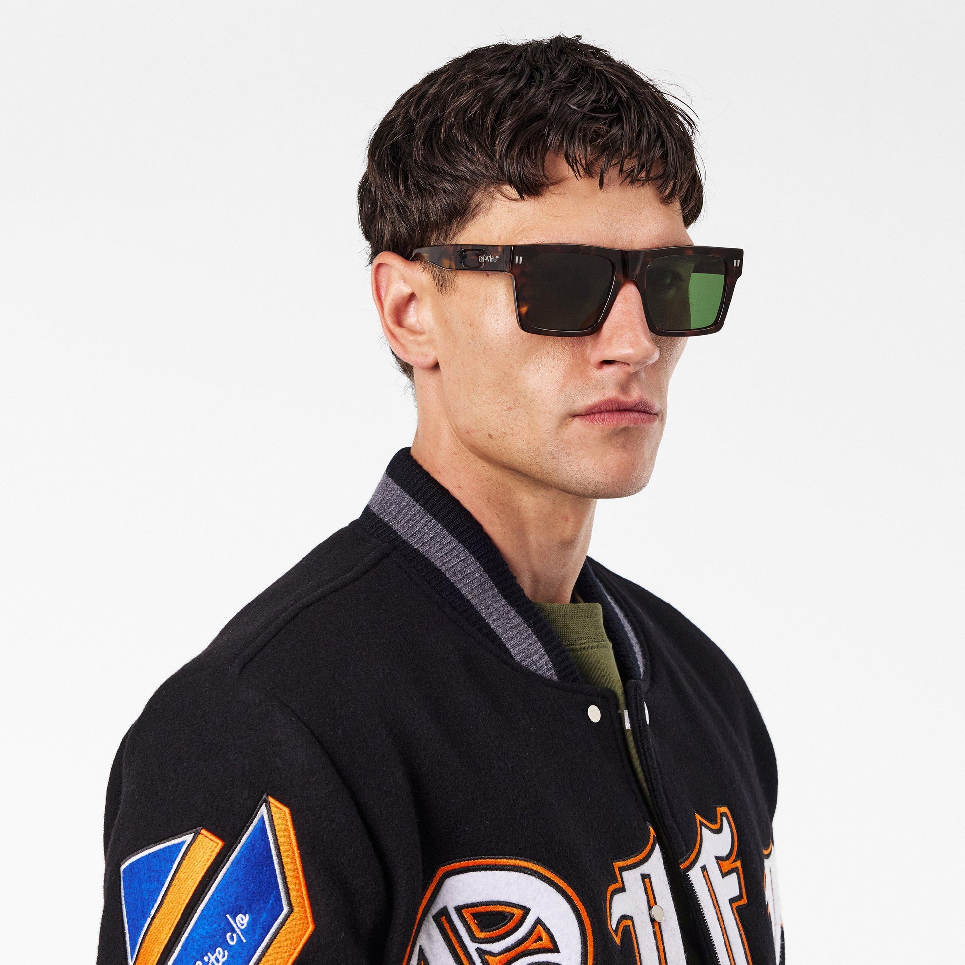 Off White UV Protection Round Sunglasses