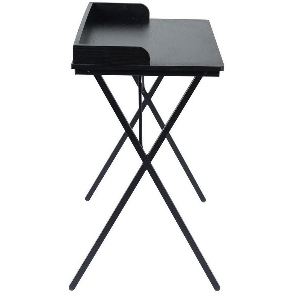 FurnitureR AVA Black and Wooden 120cm Desk