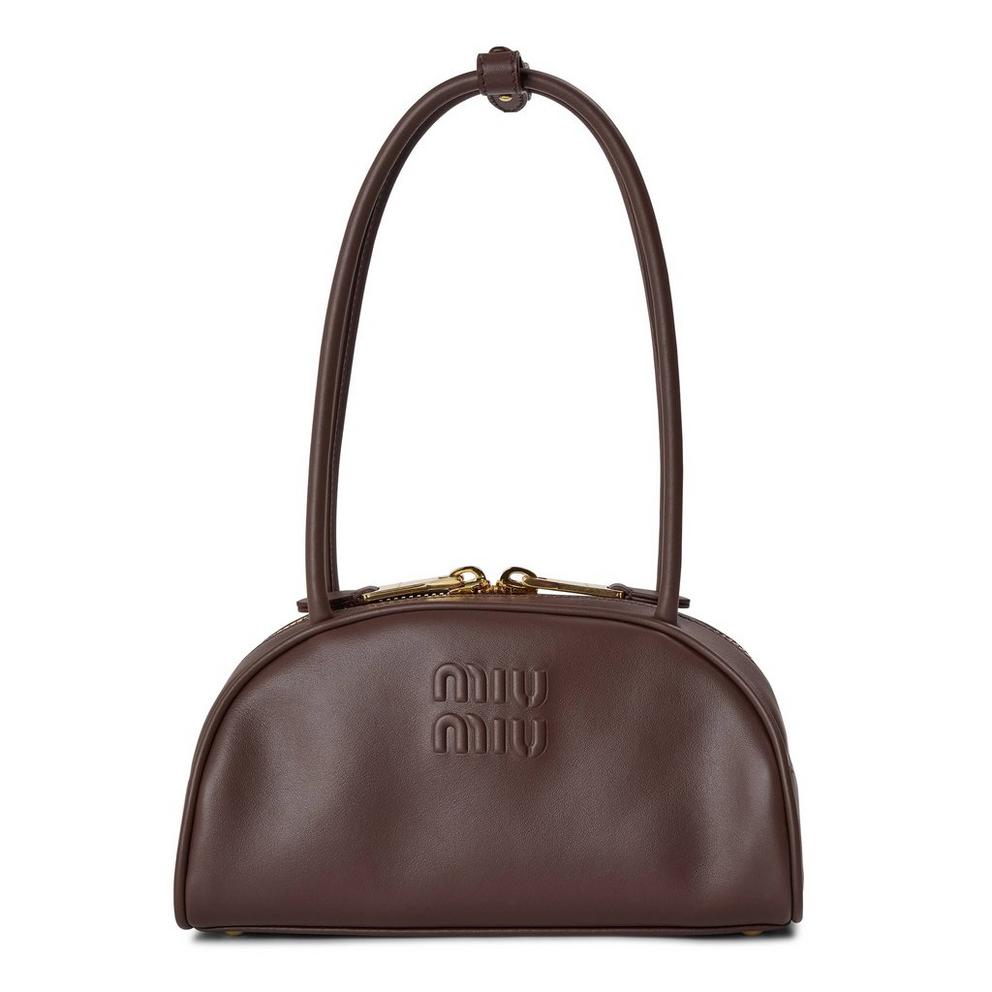 Miu Miu Women's Beau Leather Bowling Bag
