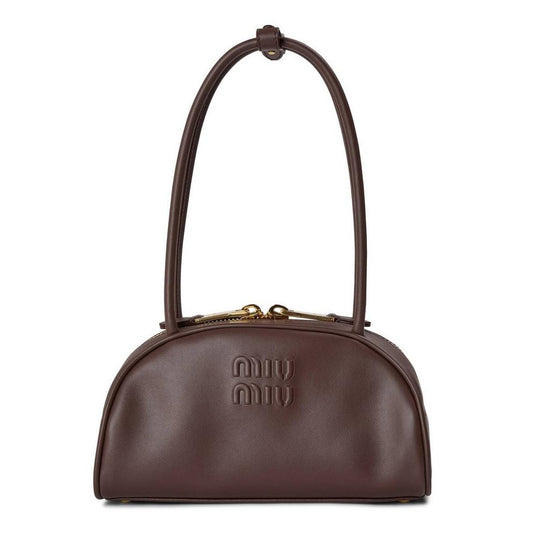 Miu Miu Women's Beau Leather Bowling Bag