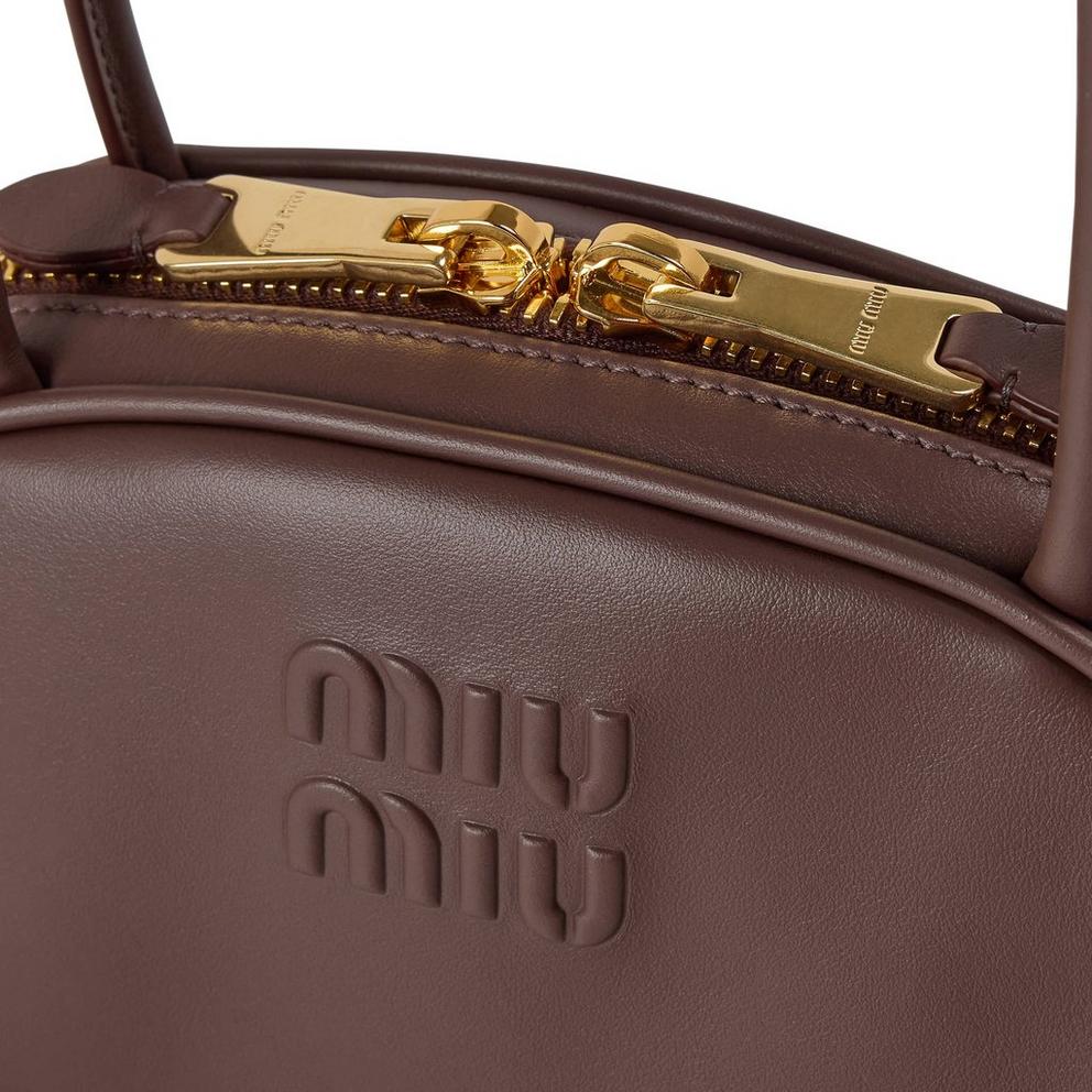 Miu Miu Women's Beau Leather Bowling Bag
