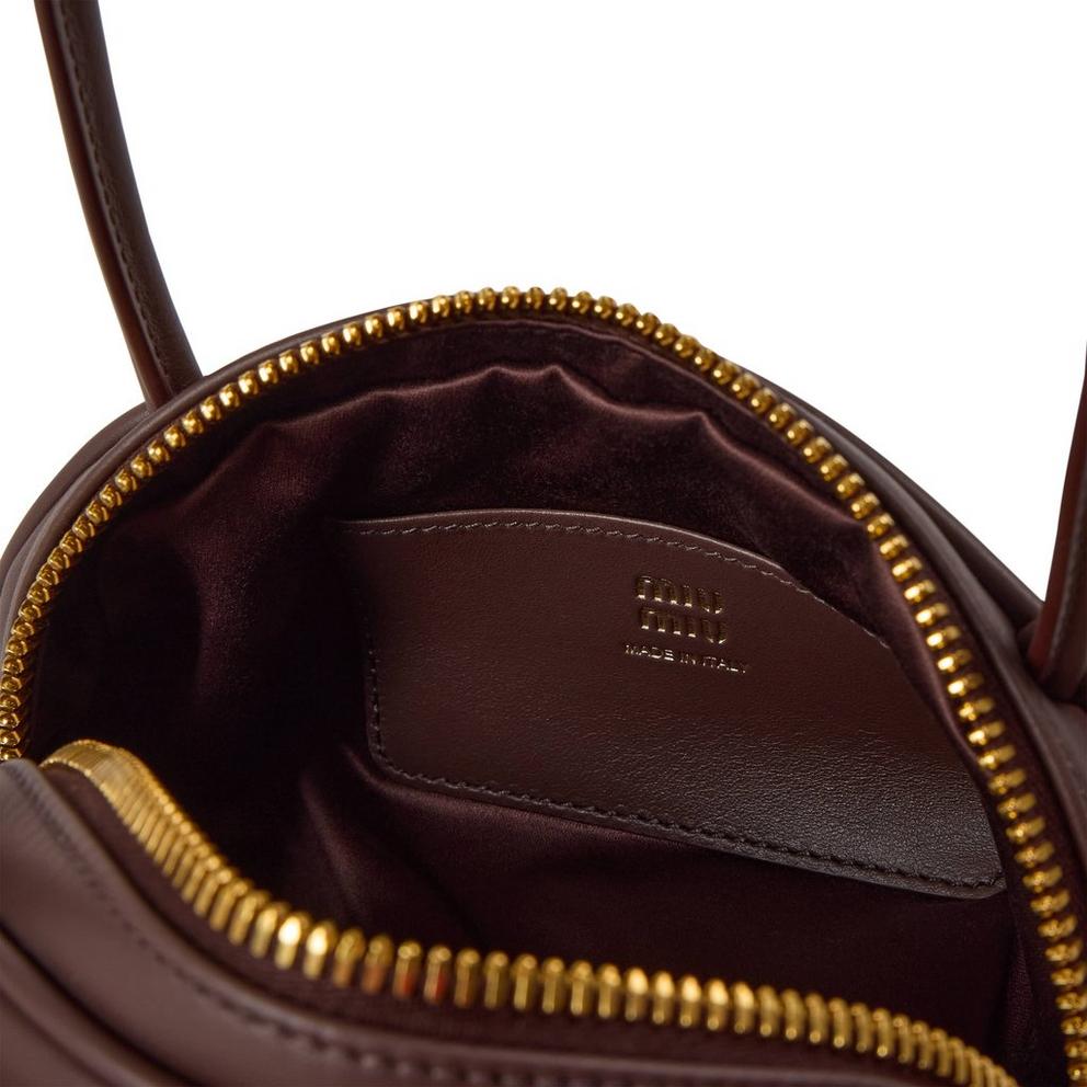 Miu Miu Women's Beau Leather Bowling Bag