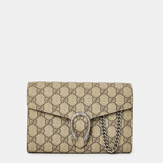 Gucci Women's Cotton Dionysus GG Chain Wallet