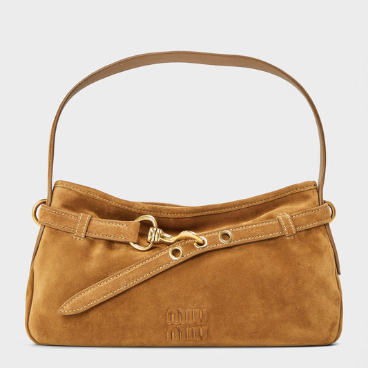 Miu Miu Women's Aventure Suede Shoulder Bag