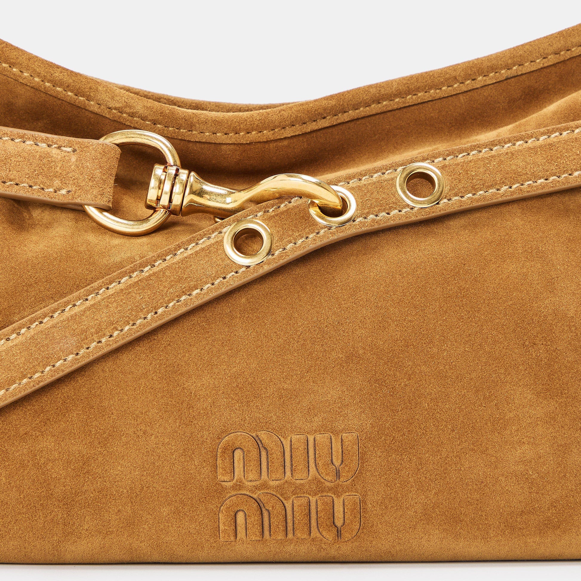 Miu Miu Women's Aventure Suede Shoulder Bag