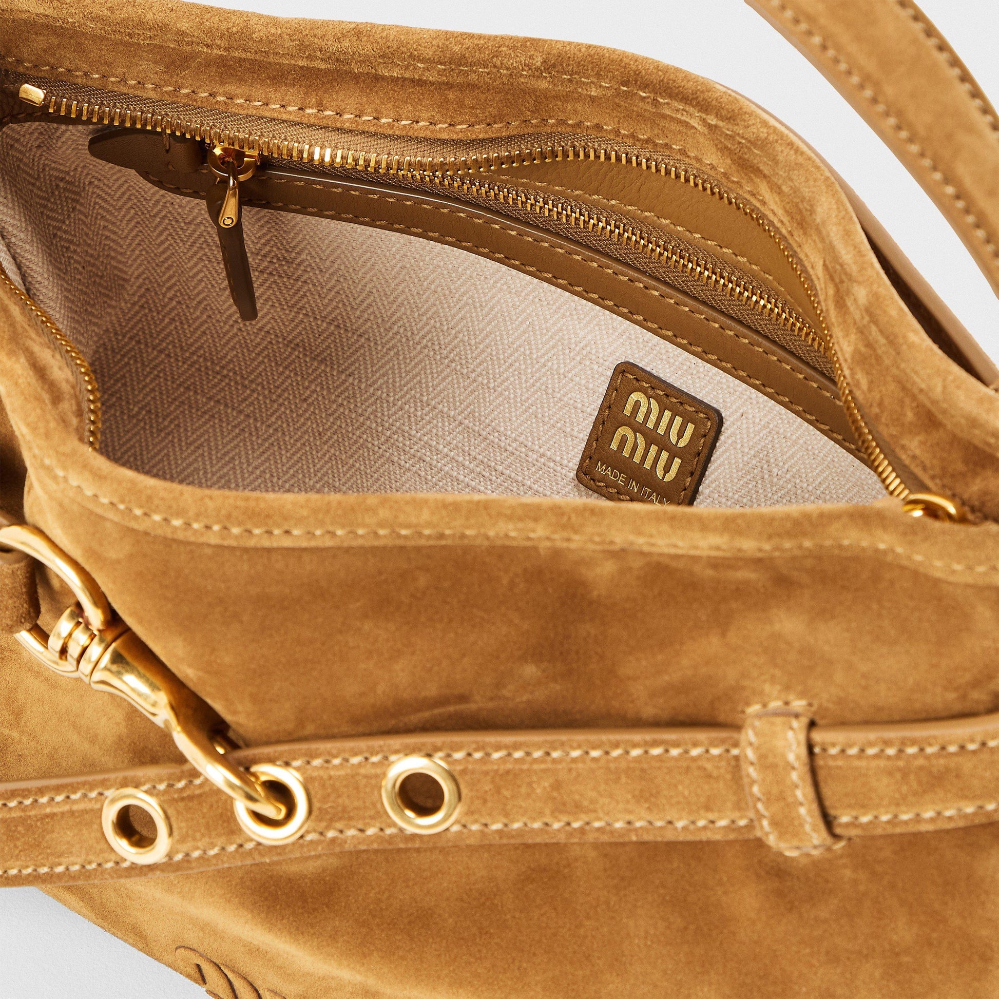 Miu Miu Women's Aventure Suede Shoulder Bag