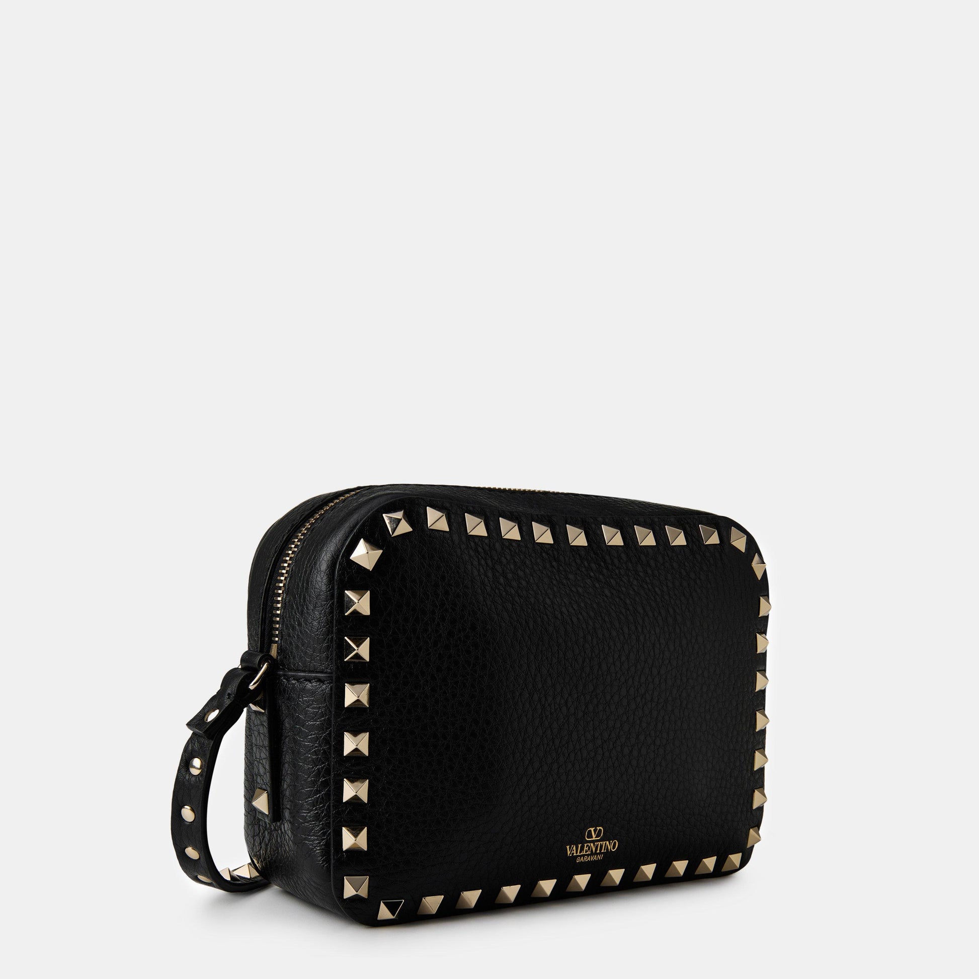 Valentino Garavani Rockstud Grained Leather Crossbody Bag