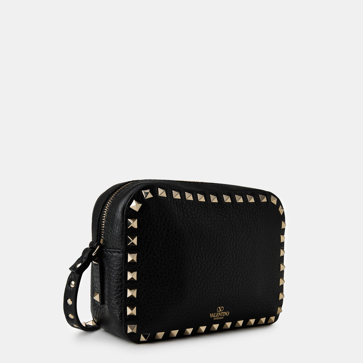 Valentino Garavani Rockstud Grained Leather Crossbody Bag