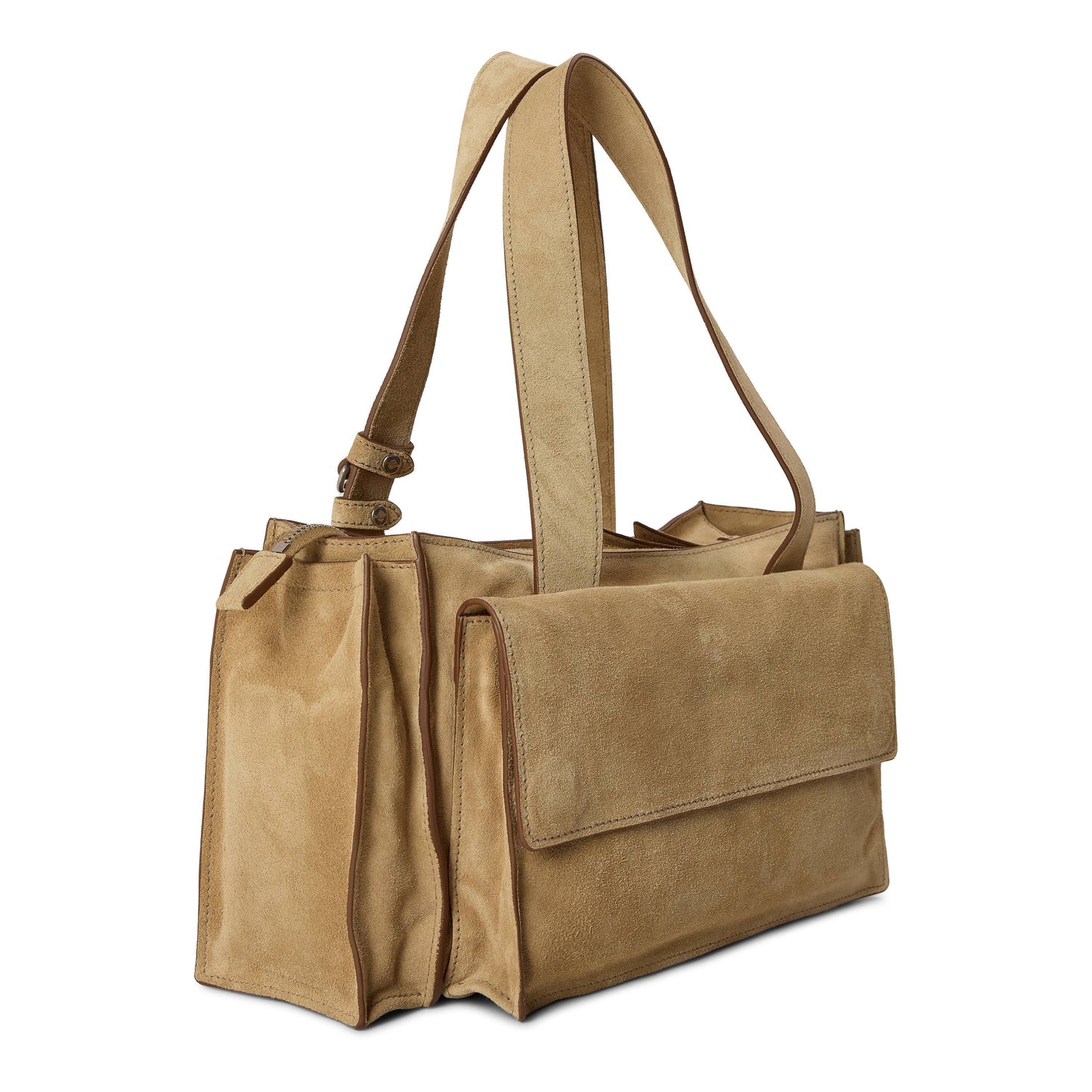 Miu Miu Women's Utilitaire Suede Shoulder Bag