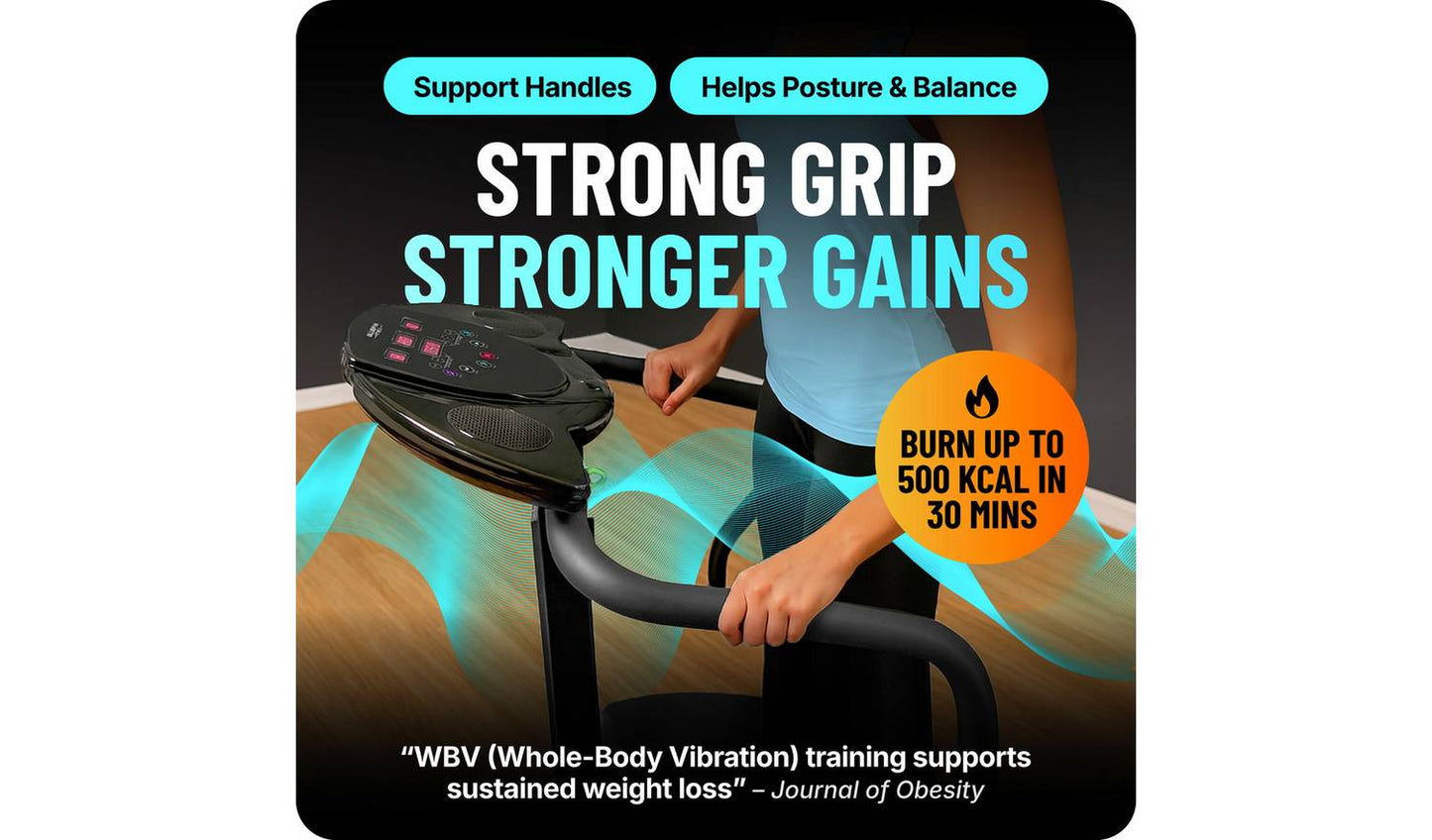 Bluefin Fitness Pro Vibration Plate - Black