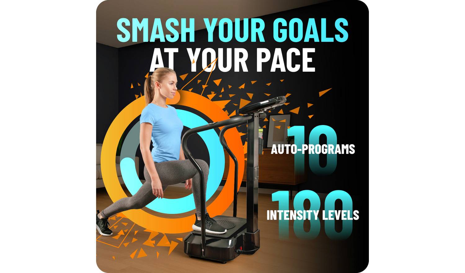 Bluefin Fitness Pro Vibration Plate - Black