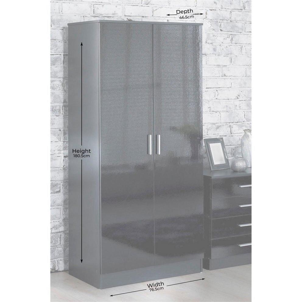 Carleton 3 Piece Gloss Bedroom Set
