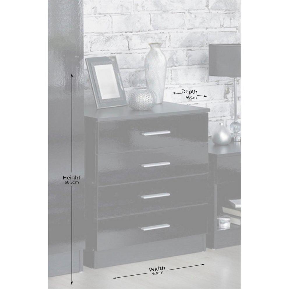 Carleton 3 Piece Gloss Bedroom Set