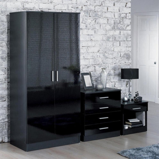 Carleton 3 Piece Gloss Bedroom Set