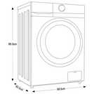 Bush WDSAA107W 10/7KG 1400 Spin Washer Dryer - White