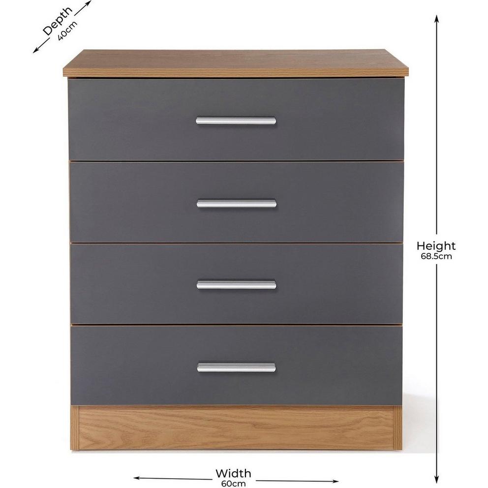 Carleton 4 Piece Gloss Bedroom Set