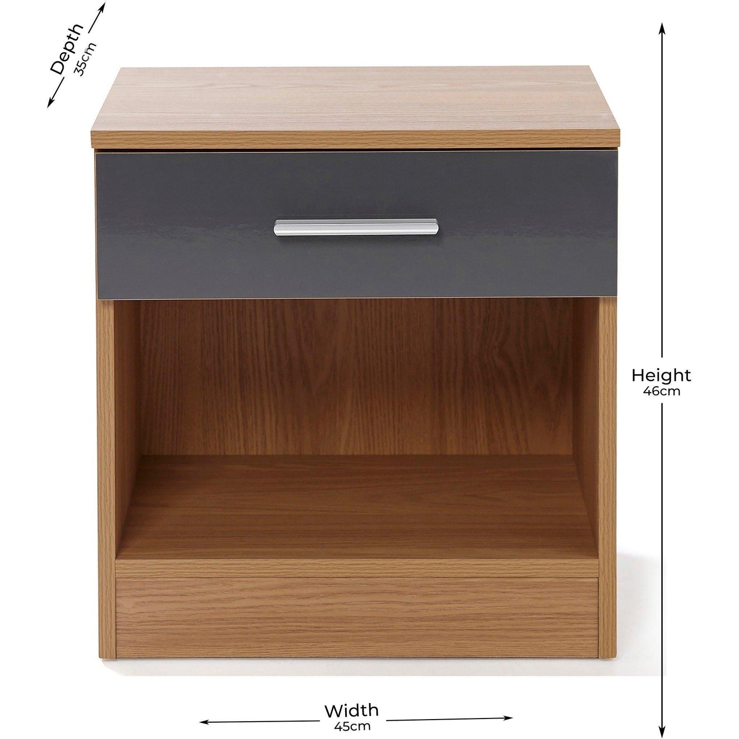 Homelife Carleton 4 Piece Gloss Bedroom Set