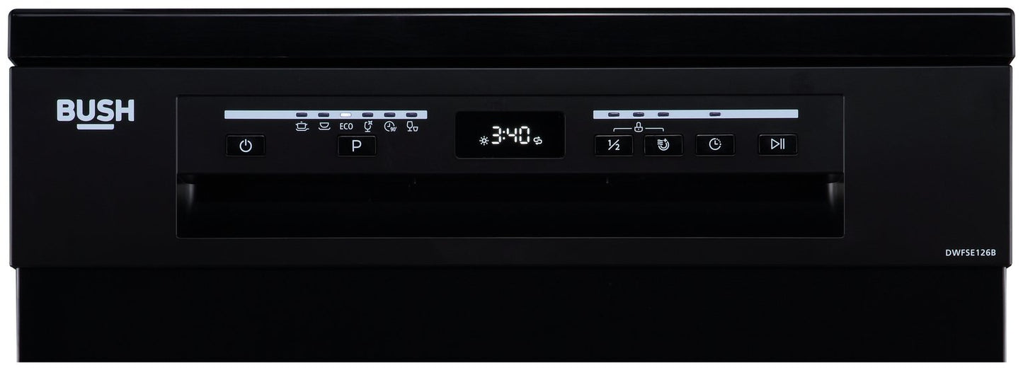 Bush DWFSE126B Full Size Dishwasher - Black