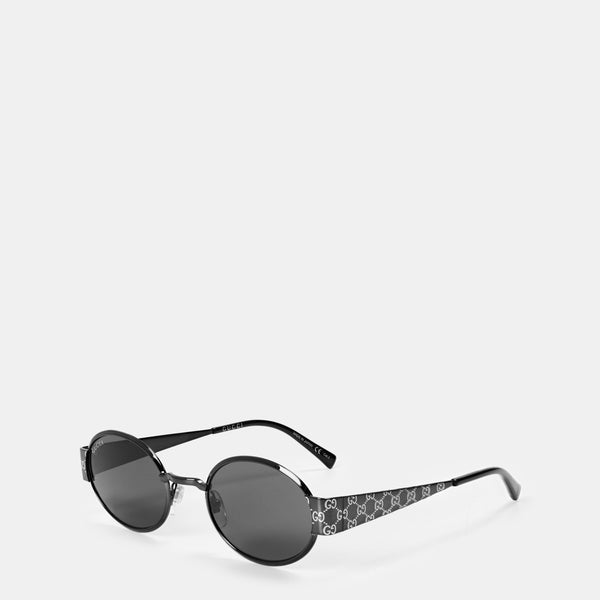Gucci Monogram Round Sunglasses