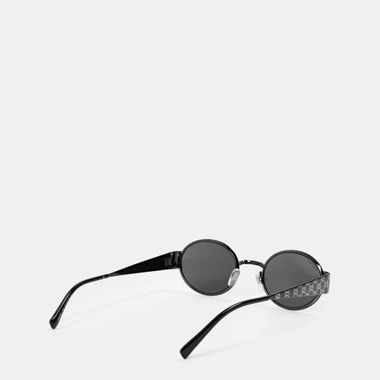 Gucci Monogram Round Sunglasses