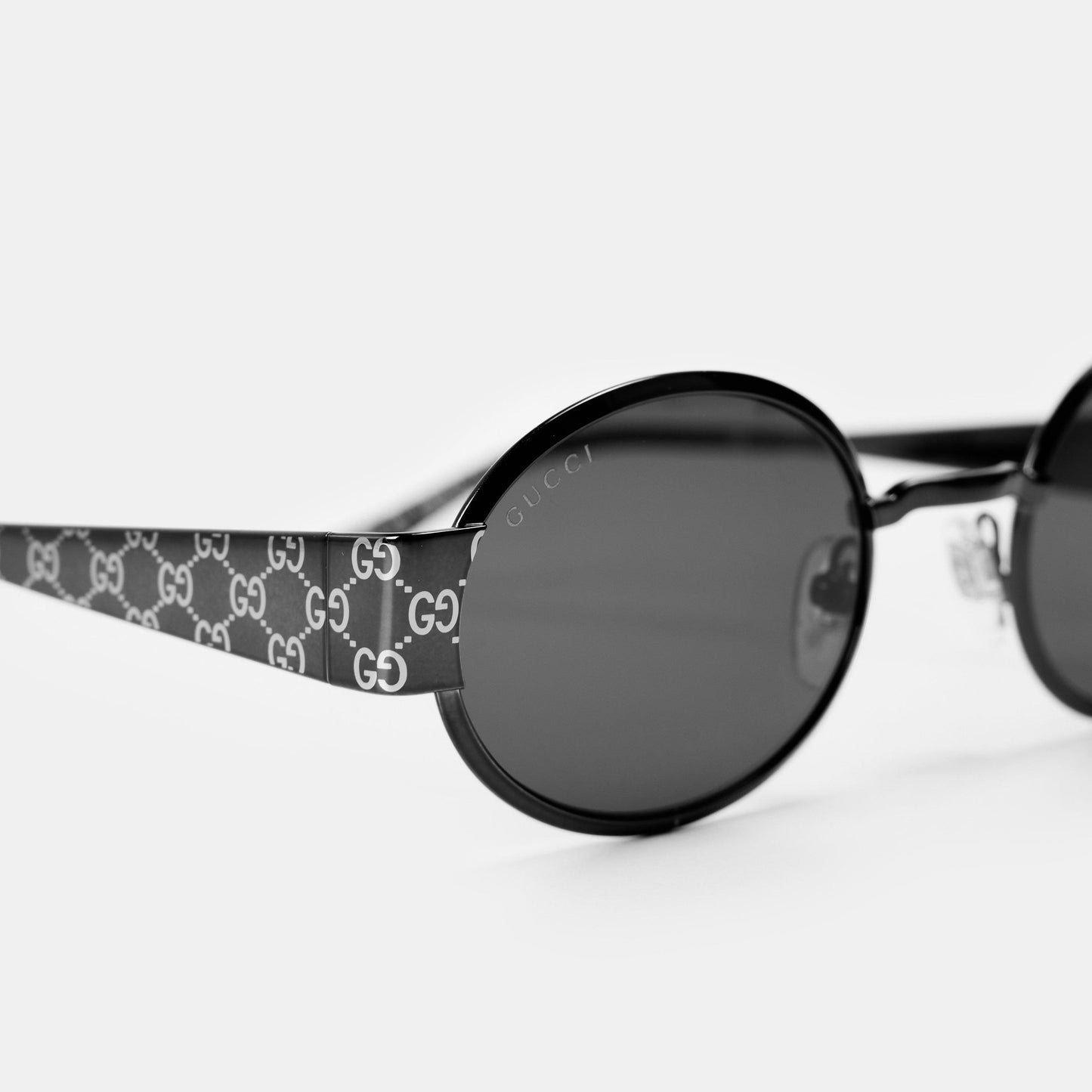 Gucci Monogram Round Sunglasses