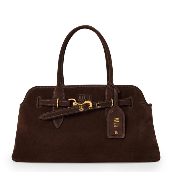 Miu Miu Women's Aventure Suede Tote Bags
