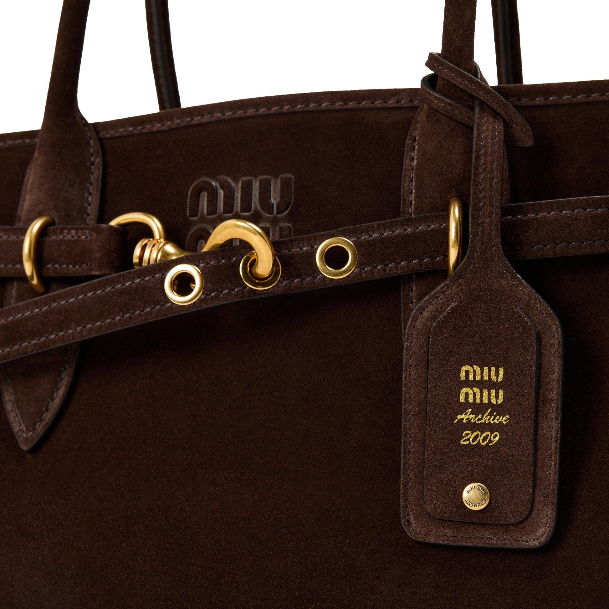 Miu Miu Women's Aventure Suede Tote Bags