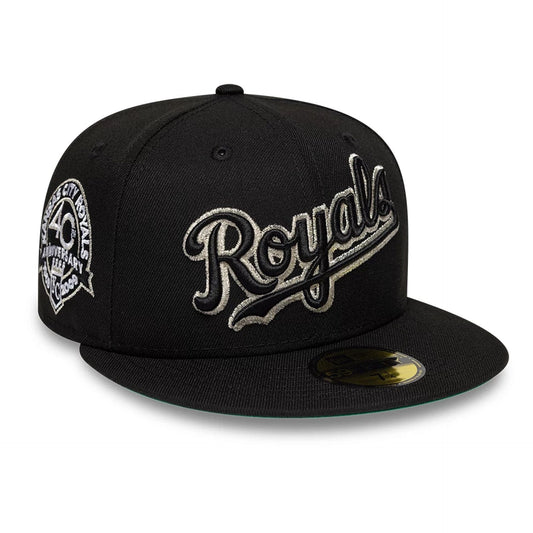 Kansas City Royals MLB Cooperstown Black 59FIFTY Fitted Cap