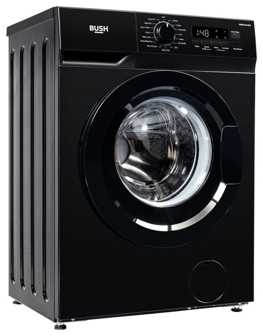 Bush WMSAA814EB 8KG 1400 Spin Washing Machine - Black
