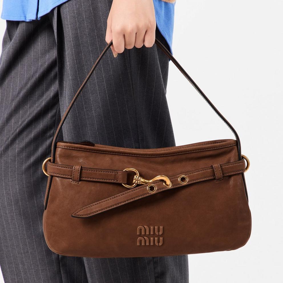 Miu Miu Aventure Nappa Leather Bag
