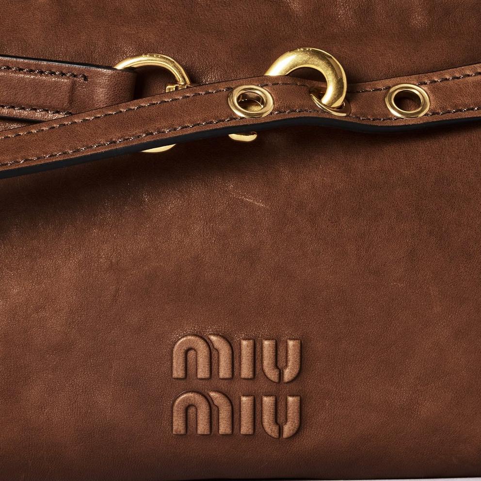 Miu Miu Aventure Nappa Leather Bag