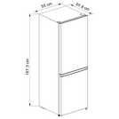 Bush ME55161B Freestanding Fridge Freezer - Black