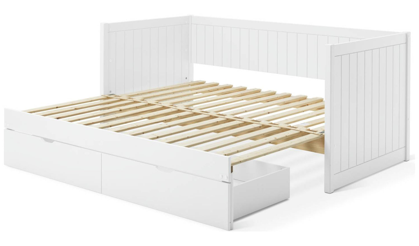 Habitat Axel Trundle Day Bed with 1 Drawer - White