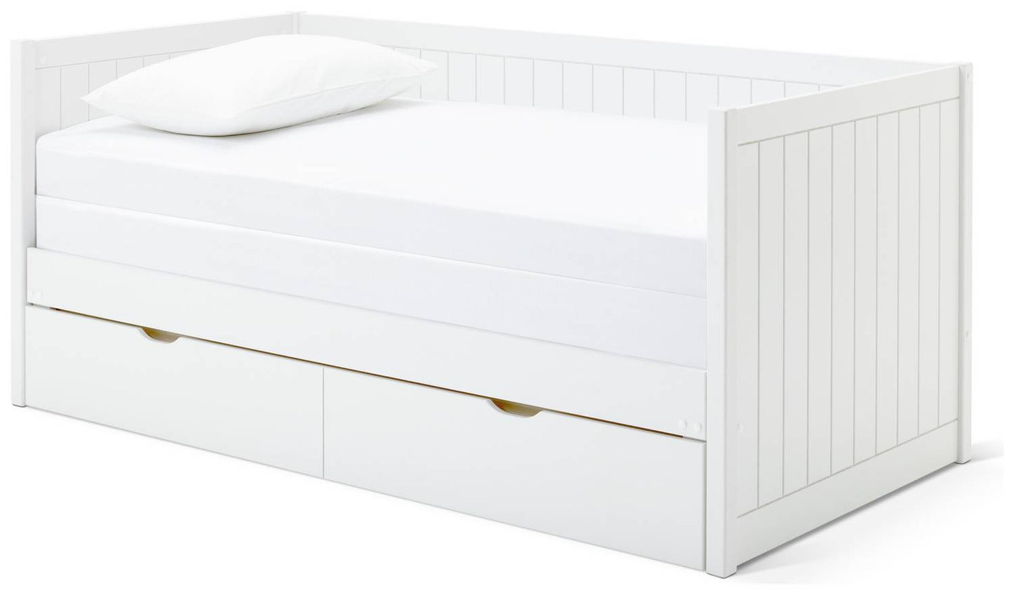 Habitat Axel Trundle Day Bed with 1 Drawer - White