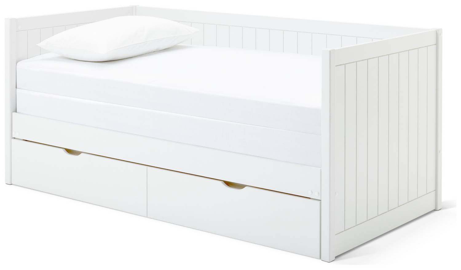 Habitat Axel Trundle Day Bed with 1 Drawer - White