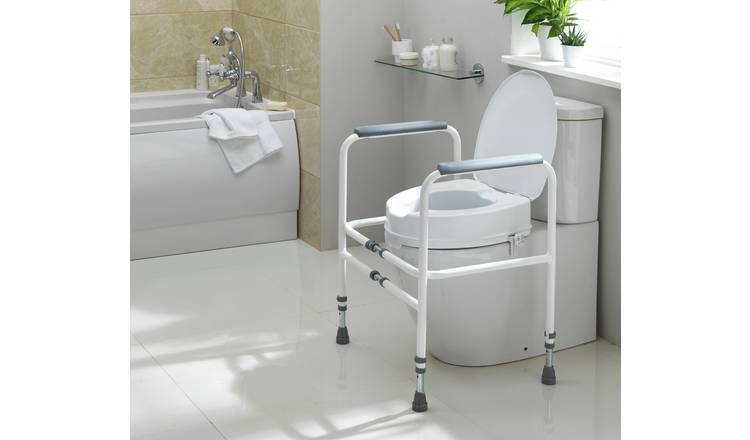 Aidapt 4" Raised Toilet Seat With No Lid