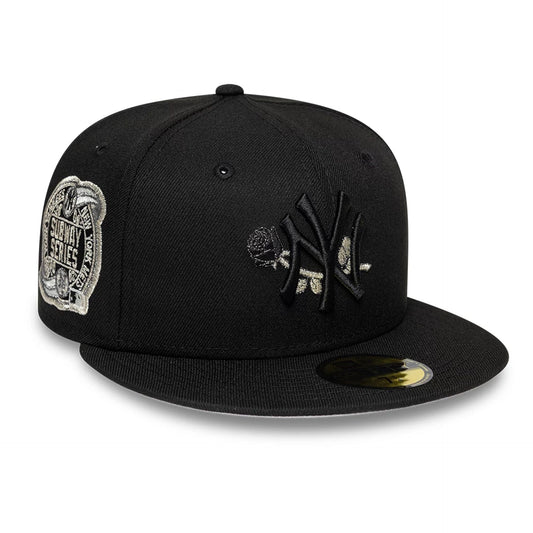 New York Yankees MLB Rose Black 59FIFTY Fitted Cap