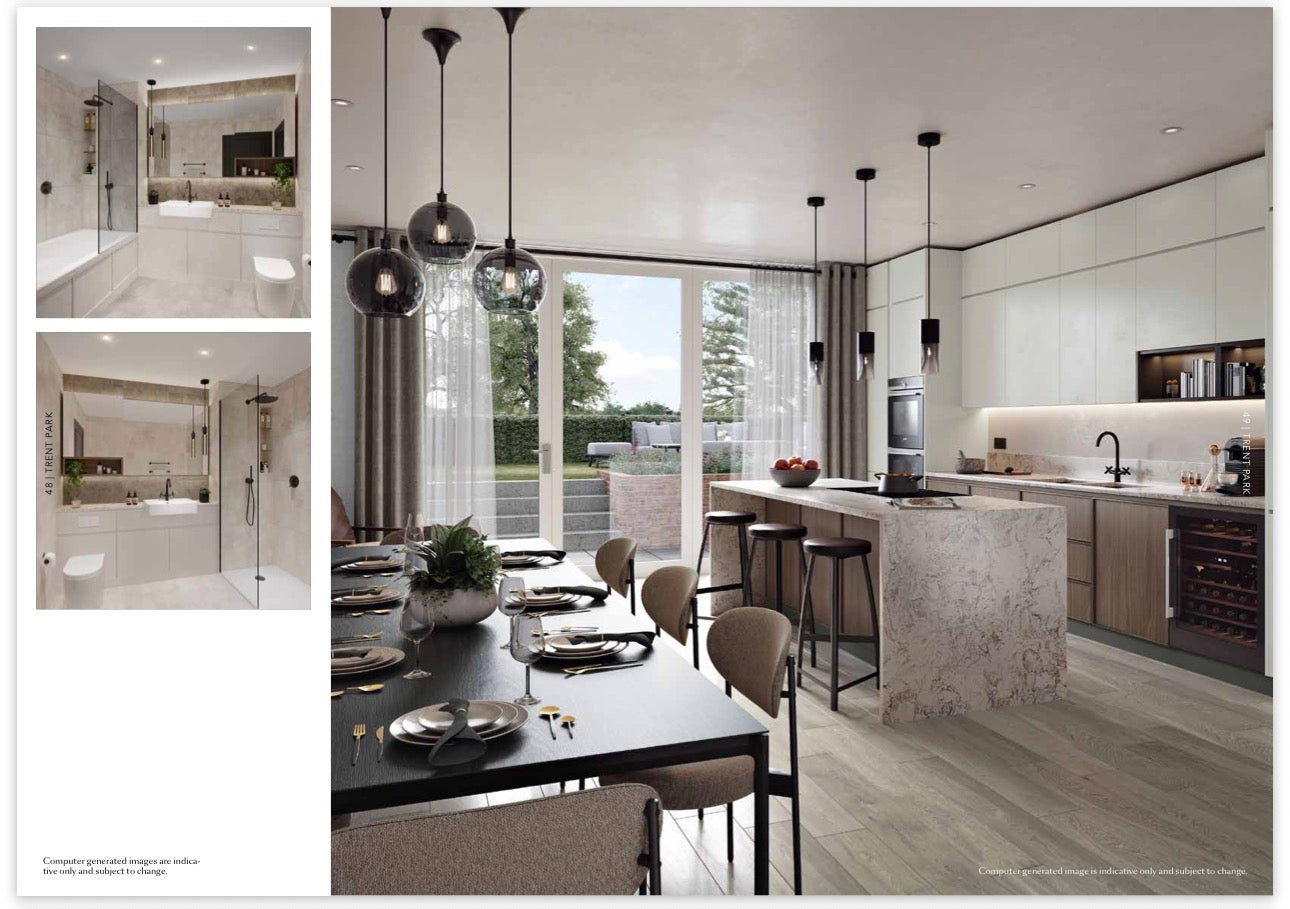 Trent Park — 1 2 3 4 and 5 Bedroom Family Homes — Luxury Town Houses — Apartments — Duplexes — Historic Country Estate — Modern Wellness Amenities — Enfield London — New ✨