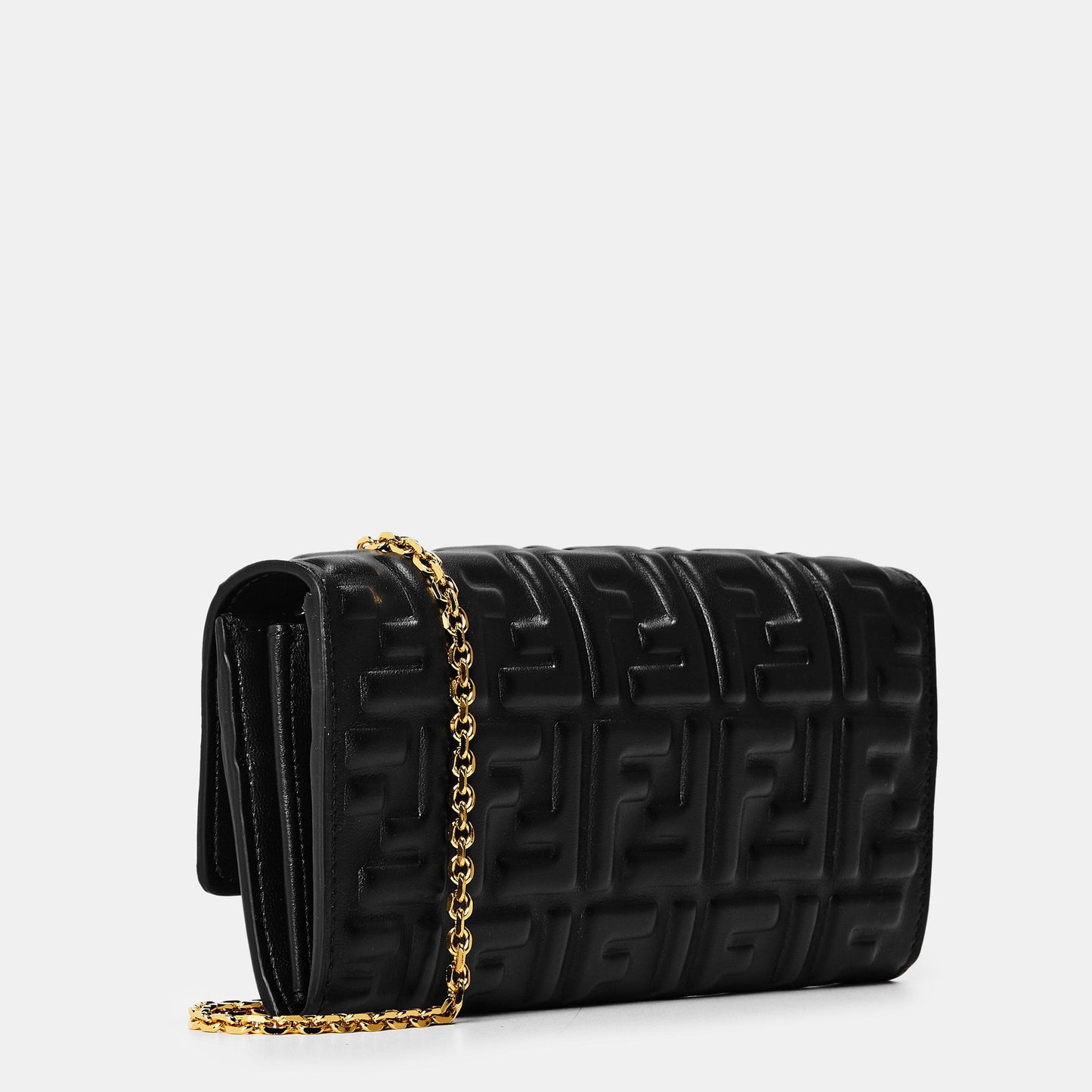 Fendi Womens Baguette Continental Wallet On Chain